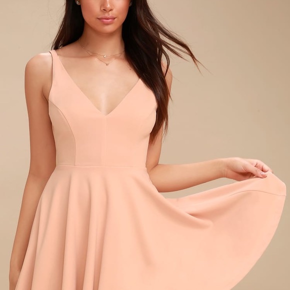 Lulus “Hometown Love” Vneck Formal Skater Dress - Picture 13 of 15